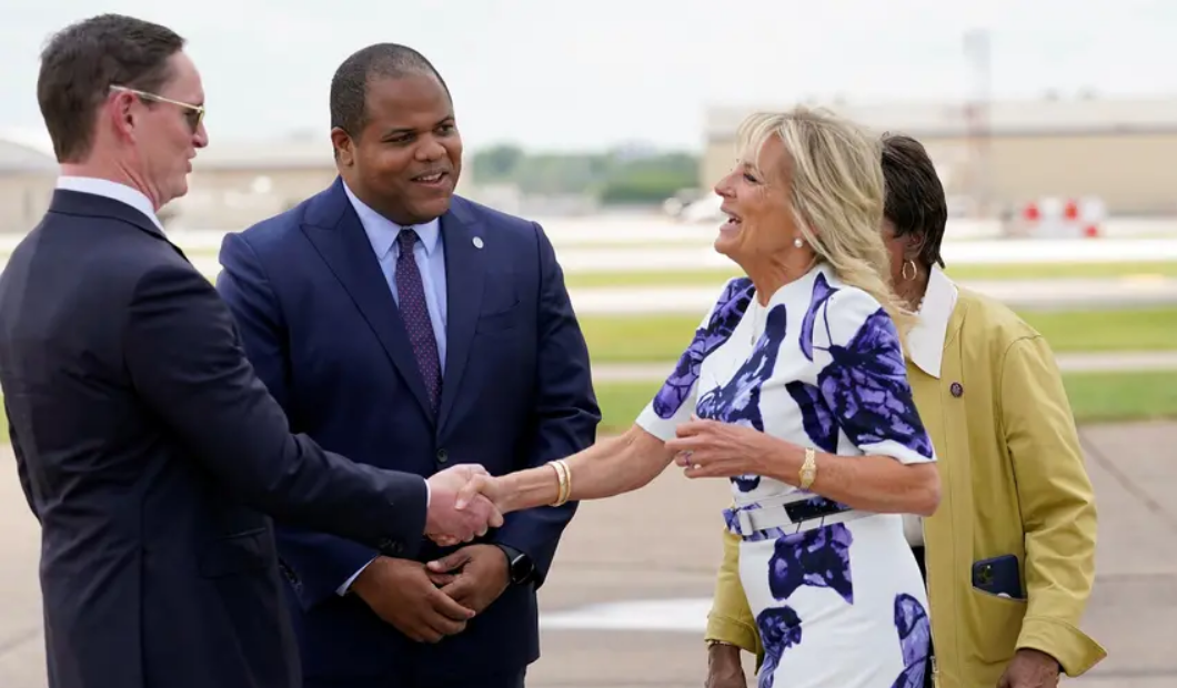 Jill Biden and Doug Emhoff visiting Texas to encourage COVID-19 vaccinations
